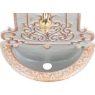 Mosdó Strend Pro Garden LT-H20682, kerti, zöld/réz megjelenésű, 220x100x370 mm