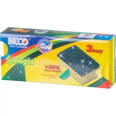 Mosogatószivacs 70-0059-11 90x60x40 mm, csomag 3 db