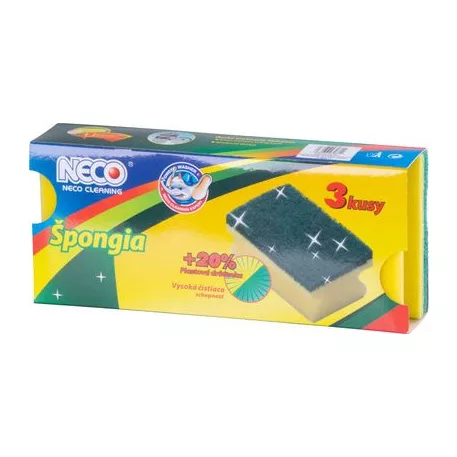 Mosogatószivacs 70-0059-11 90x60x40 mm, csomag 3 db