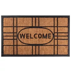 Lábtörlő 45x75 cm, Welcome, Gumi