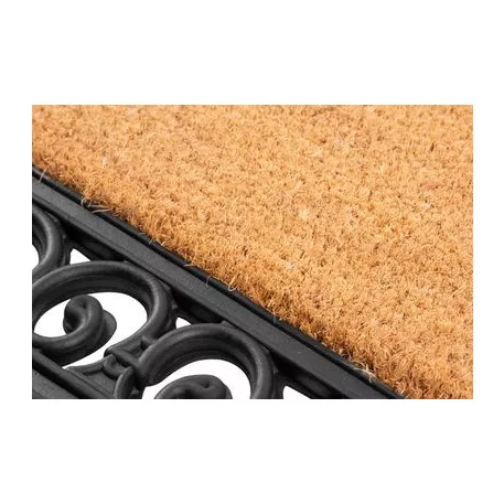 Lábtörlő 45x75 cm, Ornament, Gumi, Félkör