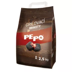 Pe-Po Brikett, 2,5 kg, Grillezéshez