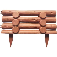 Ágyásszegély Gf067, 44x31 cm, Műanyag, Terrakotta