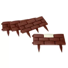 Ágyásszegély Gb004, 45x29 cm, Műanyag, Solar, LED, 4 db