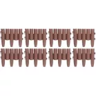 Ágyásszegély Ívelt Ge037, 27x24 cm, Pp, Barna, Labda. 8 db