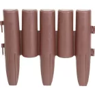 Ágyásszegély Ívelt Ge037, 27x24 cm, Pp, Barna, Labda. 8 db