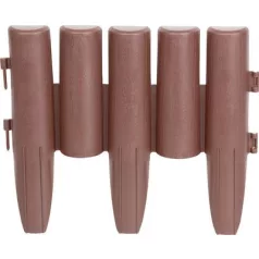   Ágyásszegély Ívelt Ge037, 27x24 cm, Pp, Barna, Labda. 8 db