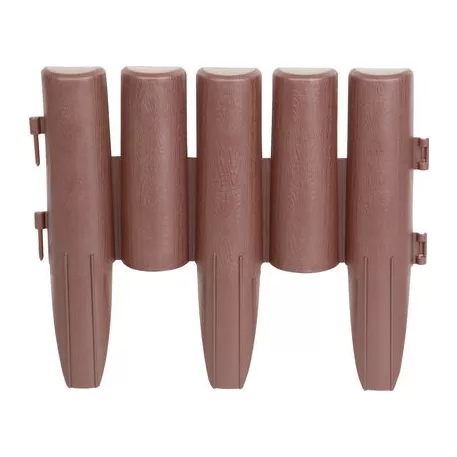 Ágyásszegély Ívelt Ge037, 27x24 cm, Pp, Barna, Labda. 8 db