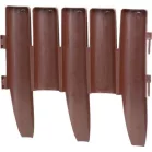 Ágyásszegély Ívelt Ge037, 27x24 cm, Pp, Barna, Labda. 8 db