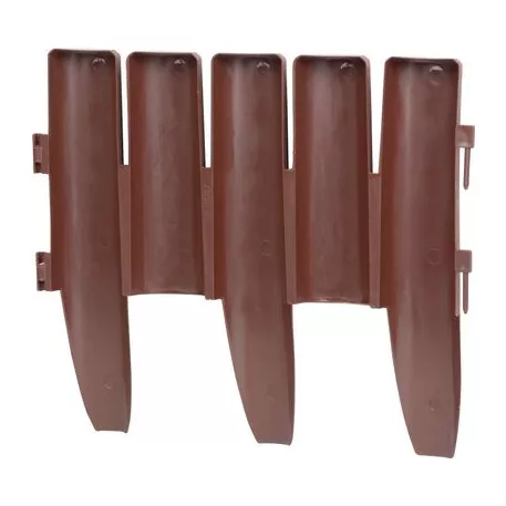 Ágyásszegély Ívelt Ge037, 27x24 cm, Pp, Barna, Labda. 8 db