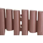 Ágyásszegély Ívelt Ge037, 27x24 cm, Pp, Barna, Labda. 8 db