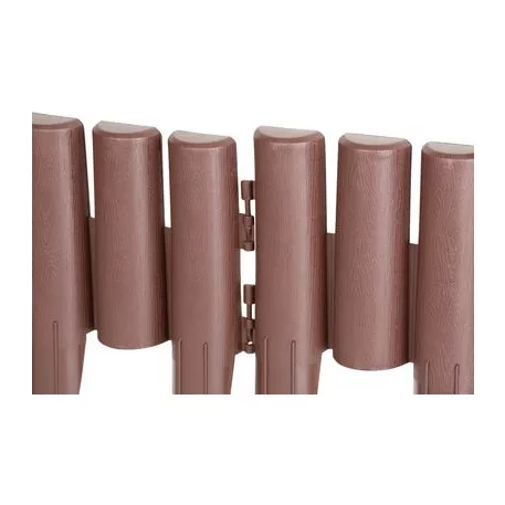 Ágyásszegély Ívelt Ge037, 27x24 cm, Pp, Barna, Labda. 8 db