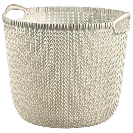 Szennyeskosár Curver Knit 3673 30 L, Fehér, 40x39x33 cm