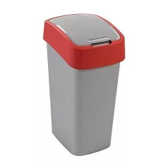 Szemetes Curver FLIP BIN 25L kosár, szürke / ezüst, szemetet