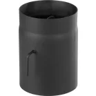 Kályhacső Hs K0250/150/2,0 mm, Csappantyúval, Rövid Rúddal