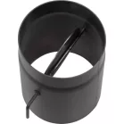 Kályhacső Hs K0250/150/2,0 mm, Csappantyúval, Rövid Rúddal