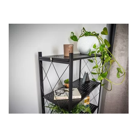 Racks RAW5T, fémállvány, 5 polc, 163 x 72 x 34 mm, max. 50 kg/polc