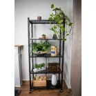 Racks RAW5T, fémállvány, 5 polc, 163 x 72 x 34 mm, max. 50 kg/polc