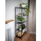 Racks RAW5T, fémállvány, 5 polc, 163 x 72 x 34 mm, max. 50 kg/polc