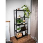 Racks RAW5T, fémállvány, 5 polc, 163 x 72 x 34 mm, max. 50 kg/polc