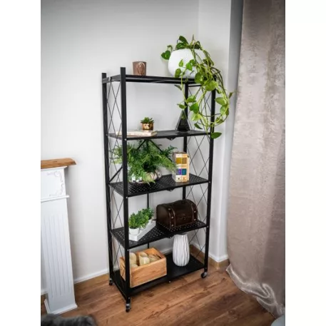 Racks RAW5T, fémállvány, 5 polc, 163 x 72 x 34 mm, max. 50 kg/polc