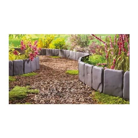 Kerti kerítés Strend Pro Garden, kő imitáció, 10 db