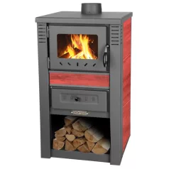 Kandalló Nova Ceramic, 7,5 kW, 120 mm, piros