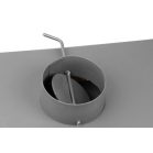 Kandalló Nova Ceramic, 7,5 kW, 120 mm, piros