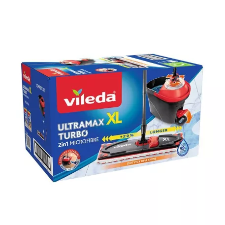 Takarító készlet Vileda Ultramax XL TURBO, felmosó + vödör