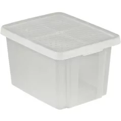   Doboz fedővel Curver® ESSENTIALS 26L, áttetsző, 44x34x27 cm