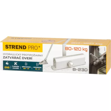Strend Pro ajtócsukó, 80-120 kg, EN5, hidraulikus tűzálló