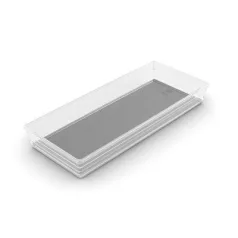   Szervező Curver® SISTEMO 8, áttetsző/szürke, 15x37,5x5 cm, fiókhoz