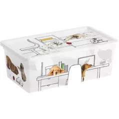 Doboz fedővel KIS C Style Pets XS, 6L
