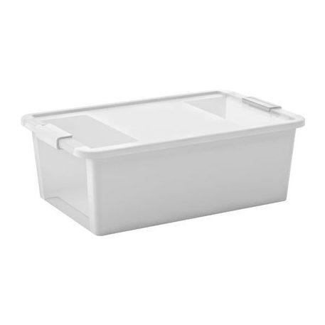Doboz fedővel KIS Bi-Box M, 26L, fehér, 35x55x19 cm