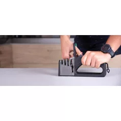 MagicHome ollók-és kés élező, 4 az 1-ben, fekete