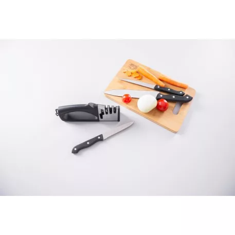 MagicHome ollók-és kés élező, 4 az 1-ben, fekete