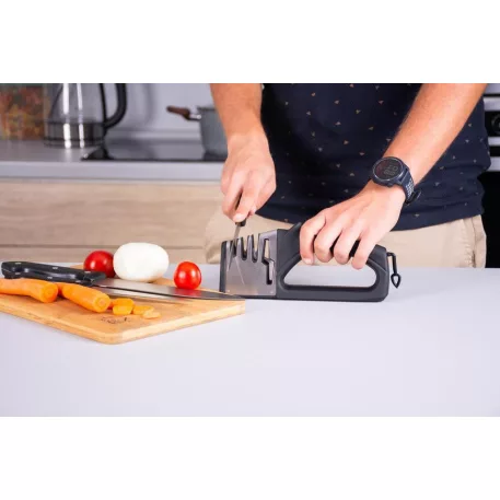 MagicHome ollók-és kés élező, 4 az 1-ben, fekete