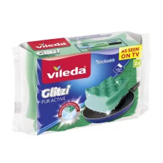   Mosogatószivacs Vileda Glitzi Pur Active, magas, pakol. 2 db