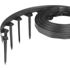 Strend Pro Garden gyepszegély, rugalmas, fekete, L-10 m, 4 cm