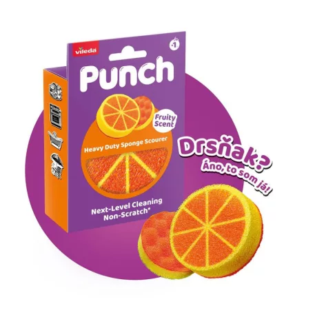 Vileda Punch szivacs narancs