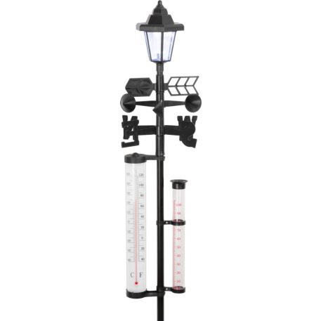 Időjárás Állomás Sws29, Solar, 158 cm, Esőmérő, Hőmérő, Napelemes Lámpa