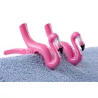 Fogó Strandtörölközőhöz, 13x9x3 cm, 2 db, Flamingók