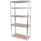 Polc Racks Rat40 Ms, 1800x900x400 mm, Fém, 5 Polc, Max. 175 kg, Mdf