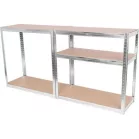 Polc Racks Rat40 Ms, 1800x900x400 mm, Fém, 5 Polc, Max. 175 kg, Mdf
