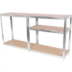   Polc Racks Rat40 Ms, 1800x900x400 mm, Fém, 5 Polc, Max. 175 kg, Mdf