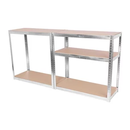 Polc Racks Rat40 Ms, 1800x900x400 mm, Fém, 5 Polc, Max. 175 kg, Mdf