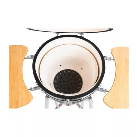 Grill Bbq Kamado Egg 21, Fekete
