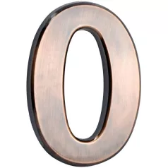   MagicHome '0' házszám, ragasztószalaggal, bronz, 70 x 100 mm, ABS