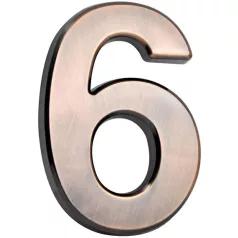   MagicHome '6' házszám, ragasztószalaggal, bronz, 70 x 100 mm, ABS