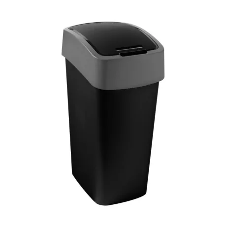 Curver® PACIFIC FLIP BIN 25 l, 26 x 47 x 34 cm, fekete/szürke szemetes kuka